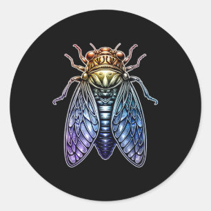 Cicada Shirt Insect Great Eastern Brood X Cicadas  Classic Round Sticker