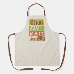Cicada Sing Fly Mate Die Apron