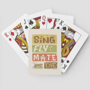 Cicada Sing Fly Mate Die Playing Cards