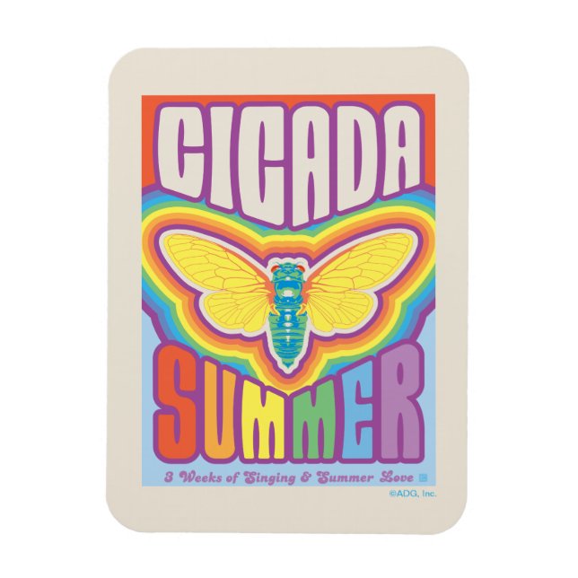 Cicada Summer Love Magnet (Vertical)