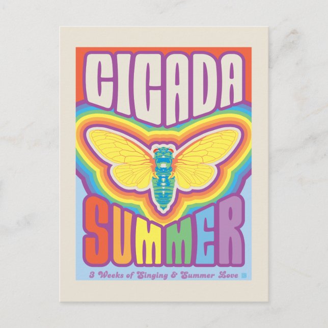 Cicada Summer Love Postcard (Front)