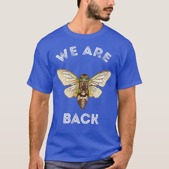 Cicada Swarm We Are Back Magicicada Brood Insect T-Shirt (Front)