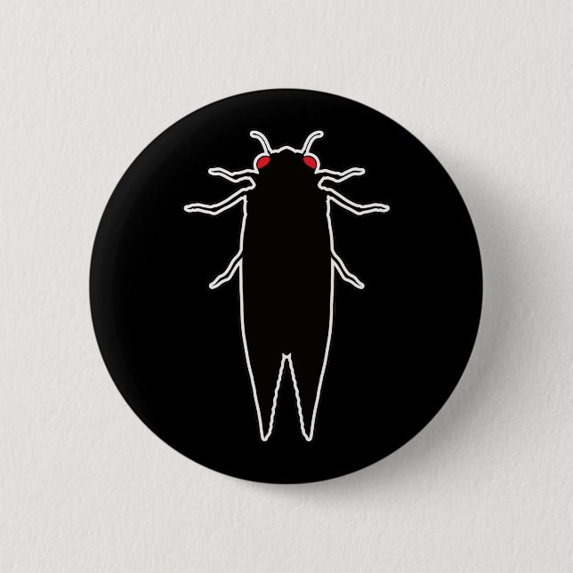 Cicadas Cicada Zombie Bugs – Entomology Geek 2 Inch Round Button (Front)