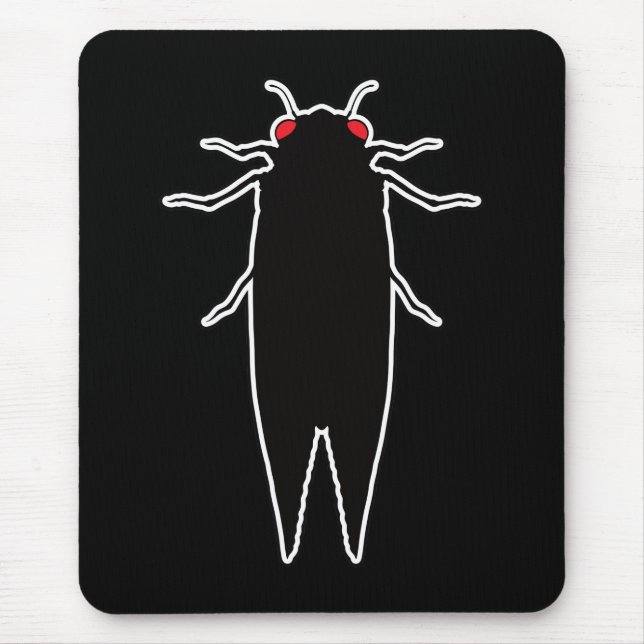 Cicadas Cicada Zombie Bugs – Entomology Geek Mouse Pad (Front)