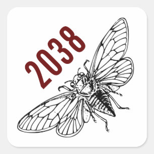 Cicadas Rise - 2038 Square Sticker