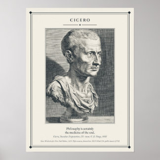 Cicero Bust after Rubens, Medicine of the Soul Poster
