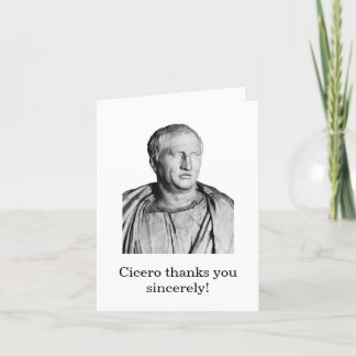 Cicero Carte de remerciements