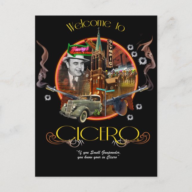 Cicero, Illinois Postcard (Front)