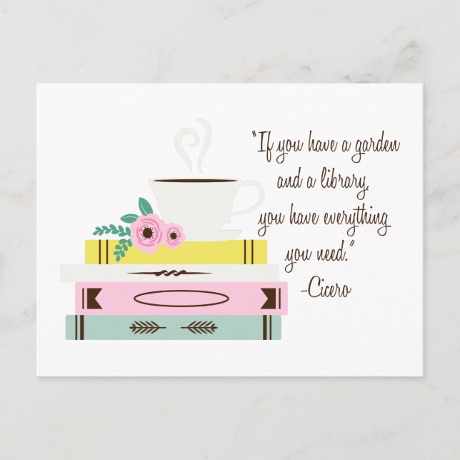 Cicero Quote Postcard (Front)