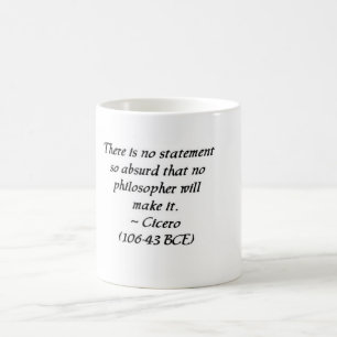 Cicero sur la tasse de philosophes