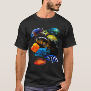 Cichlids African Cichlid Oscar Parrot Ram Cichlids T-Shirt