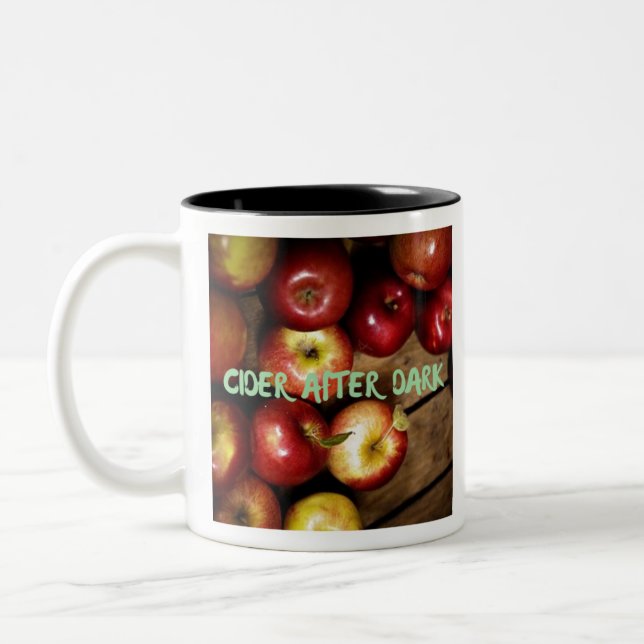 CIDER AFTER DARK Two-Tone COFFEE MUG (Left)