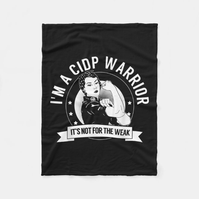Cidp Warrior Nftw Awareness  Fleece Blanket (Front)