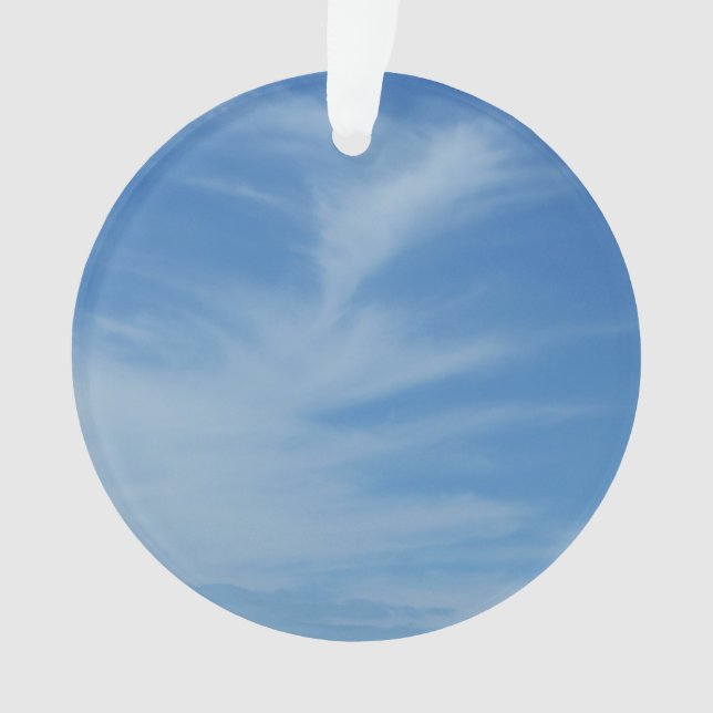 Ciel bleu avec nuages blancs Abstrait Nature Photo (devant)