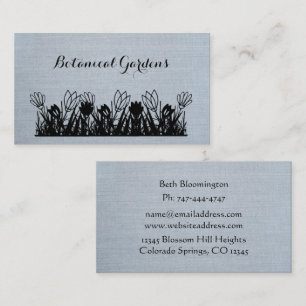 Ciel bleu ciel unique Look Carte de visite Floral