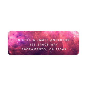 Ciel Cosmique Galaxie Étoilée Violet Rose Lueur de