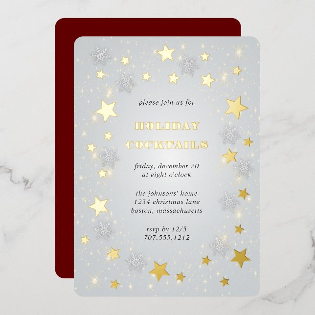 Ciel de Noël | Invitation Foil (Recto/Verso)