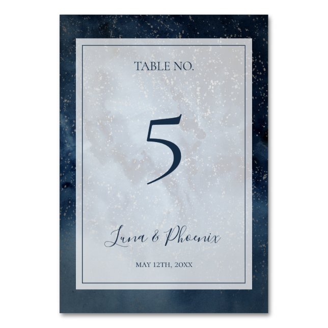 Ciel de nuit céleste avec cadre Numéro de table (Par défaut)