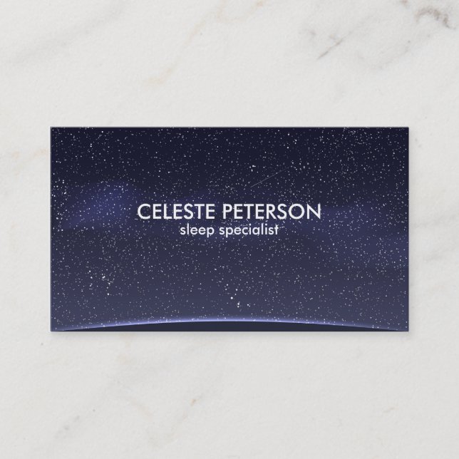 Ciel nocturne - carte de visite (Devant)