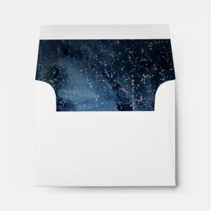 Ciel nocturne céleste Enveloppe RSVP auto-adress