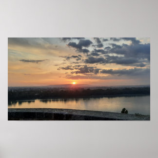 Ciel nocturne d'Esztergom. Affiche