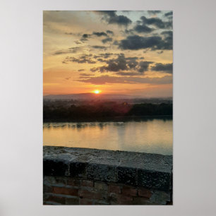 Ciel nocturne d'Esztergom. Affiche