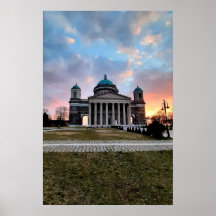 Ciel nocturne Esztergom. Affiche