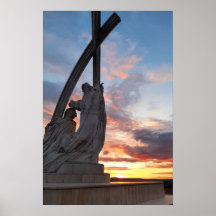 Ciel nocturne Esztergom. Affiche