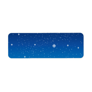 Ciel nocturne étoilé bleu profond