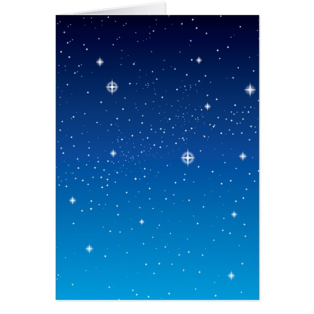 Ciel nocturne étoilé bleu profond (Devant)