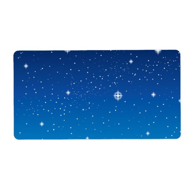 Ciel nocturne étoilé bleu profond (Devant)