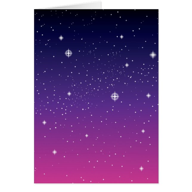 Ciel nocturne étoilé violet foncé (Devant)