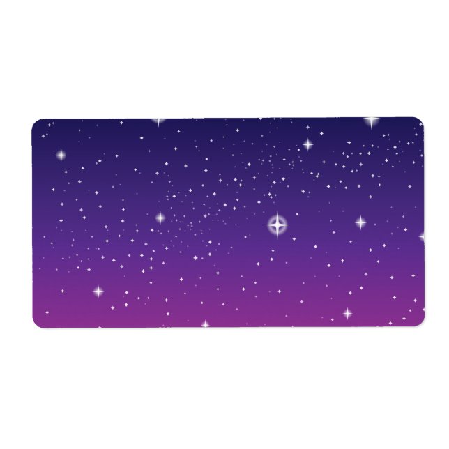 Ciel nocturne étoilé violet foncé (Devant)