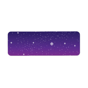 Ciel nocturne étoilé violet foncé