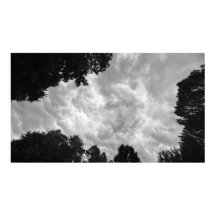 Ciel nuageux, affiche