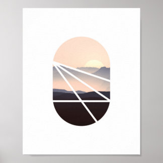 Ciel rose | Poster photo Abstrait