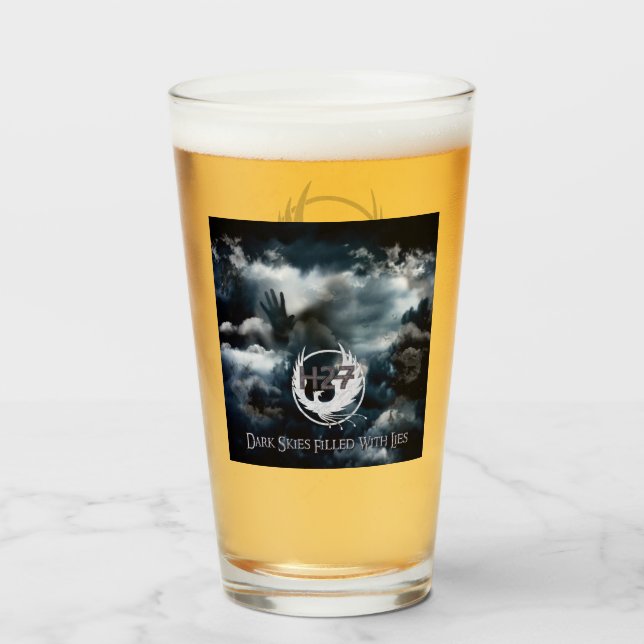 Ciel Sombre Plein De Mensonges Tumbler En Verre (Devant (rempli))