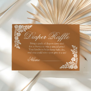 Cielito Lindo baby shower Diaper Raffle Enclosure Card