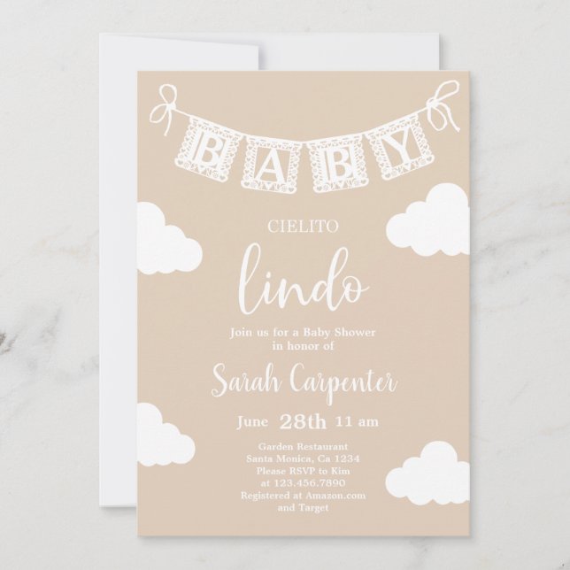 Cielito Lindo Baby Shower  Invitation (Front)