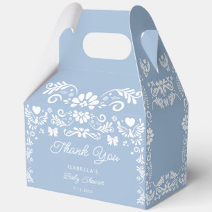 Cielito Lindo Blue Baby Shower Favor Box