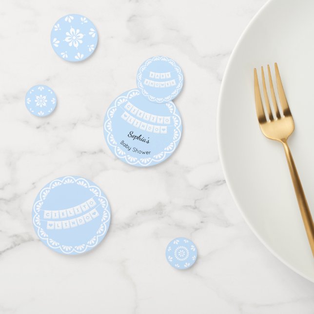 Cielito Lindo Blue Baby Shower Table Confetti (Group)