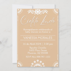 Cielito Lindo Brown Spanish Invitation