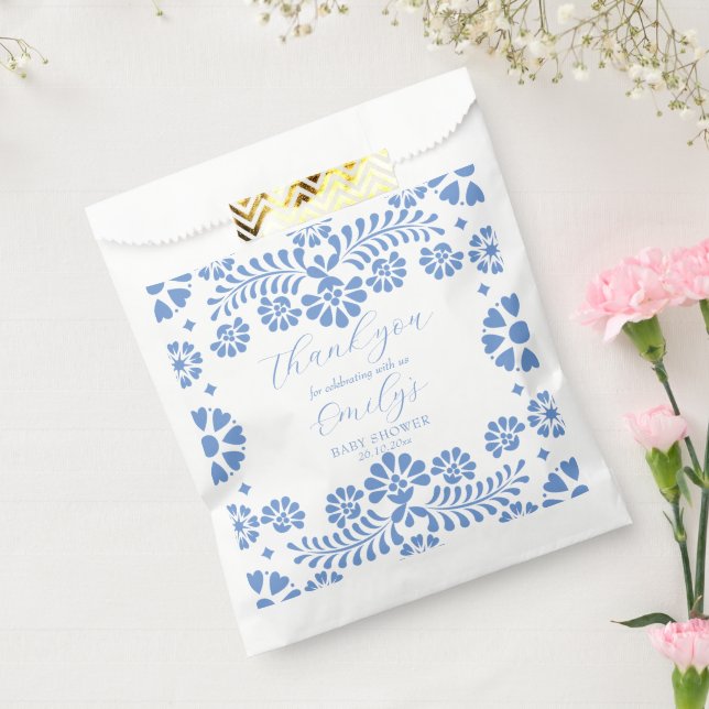 Cielito lindo dusty blue Mexican baby shower Favour Bag (Sealed)
