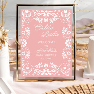Cielito Lindo Mexican Baby Shower Welcome Poster