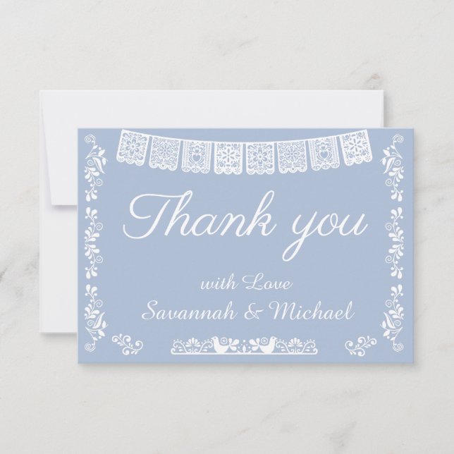 Cielito Lindo Mexican Fiesta Baby Shower Thank You Card (Front)