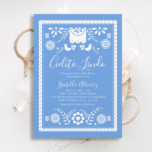 Cielito Lindo Mexican Papel Picado Baby Shower Invitation