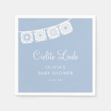 Cielito Lindo Papel Picado Blue Baby Shower