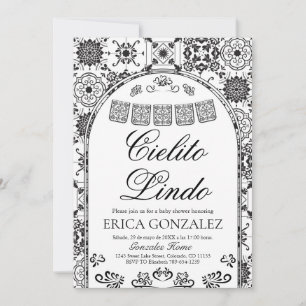 Cielito Lindo Papel Picado Boy Baby Shower Invitation