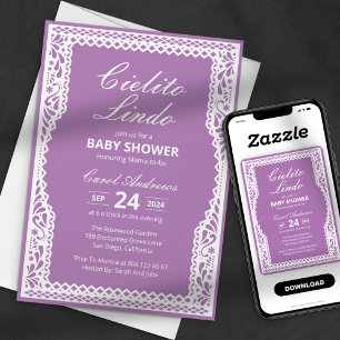 Cielito Lindo Papel Picado Mexican Baby Shower Invitation
