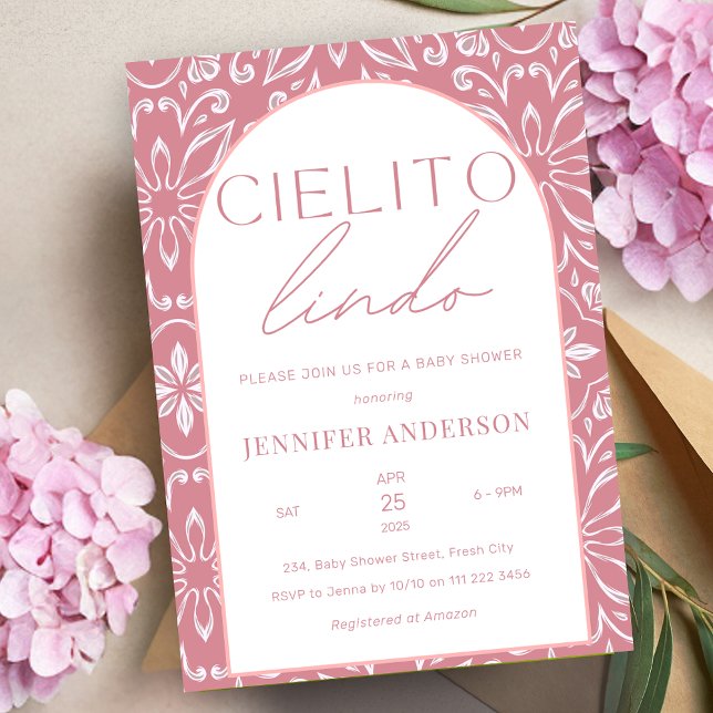 Cielito Lindo Talavera Mexican Baby Shower Invitation (Cielito Lindo Talavera Mexican Baby Shower Invitation)